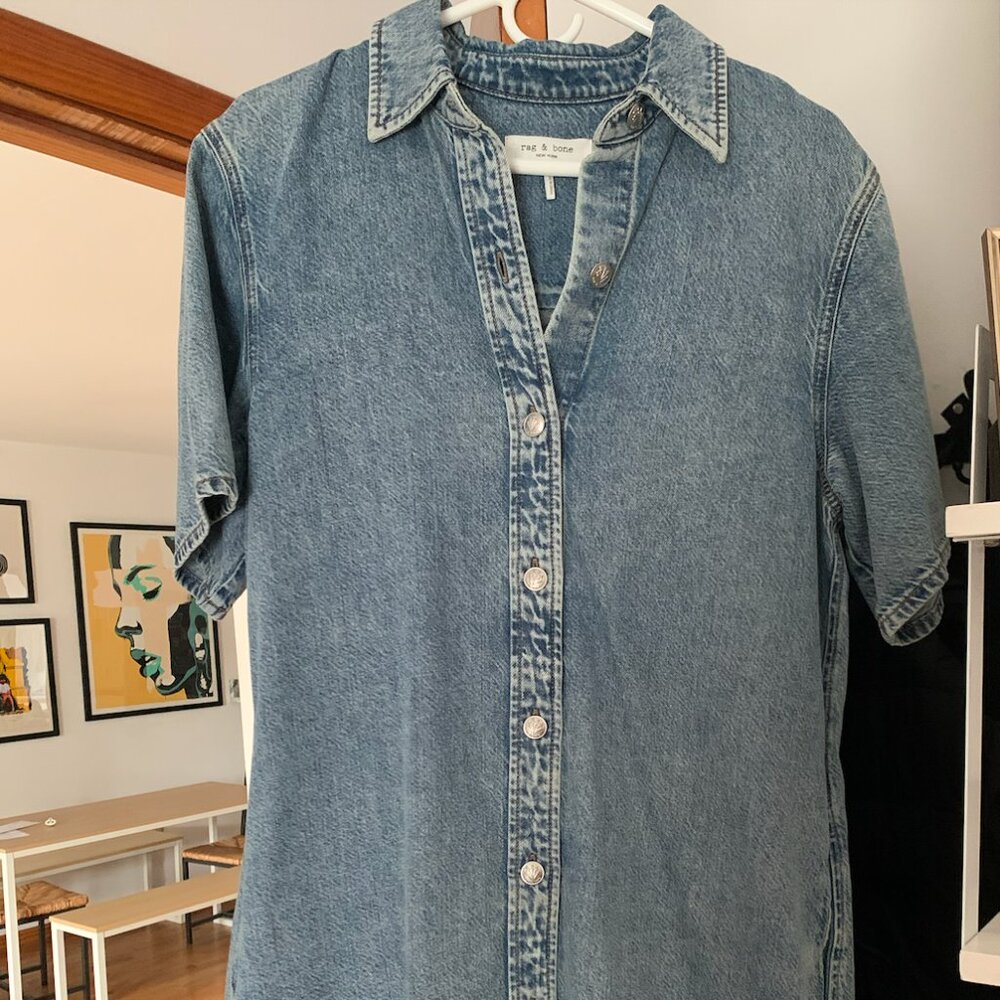Rag & Bone Oversized Denim Dress